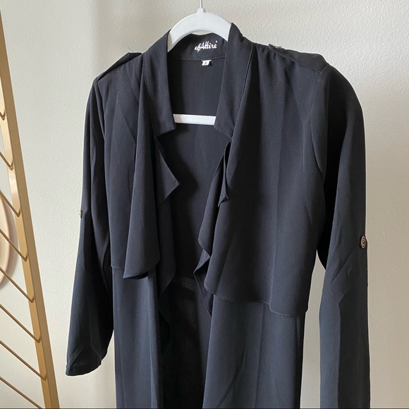 *REPOSH Perfect Black Trench - Picture 4 of 10